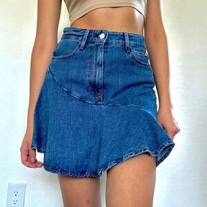 Vintage Guess Blue Denim Mini Skirt